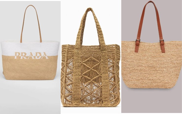 Сумки из рафии