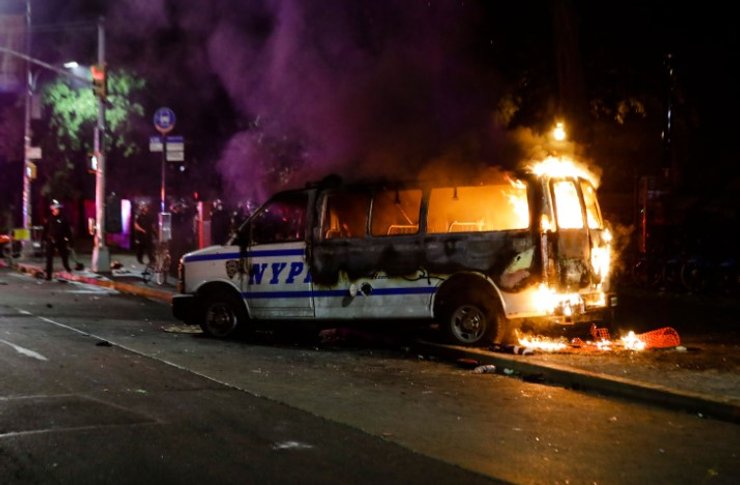 нью-йорк, протесты, бепорядки, джордж флойд