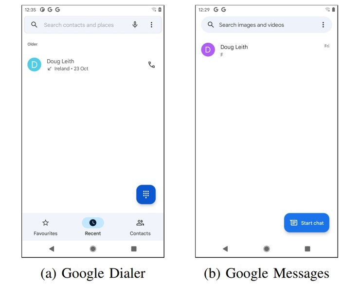 Google, Google Dialer, Google Messages