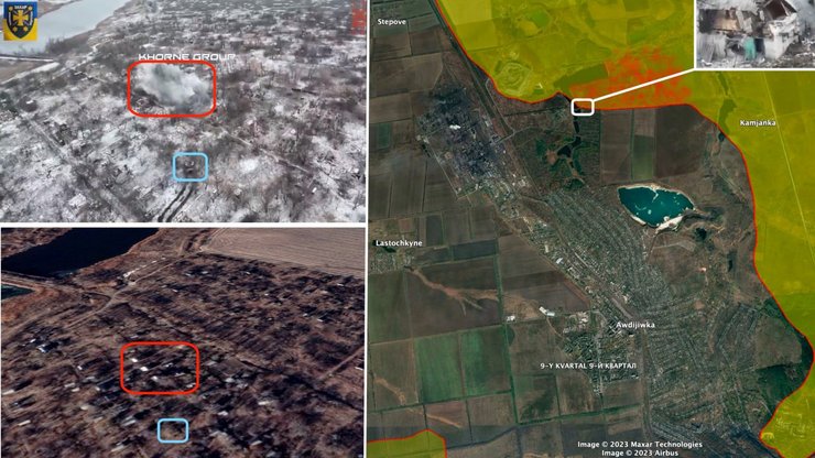 адвеевка, авдеевка на карте