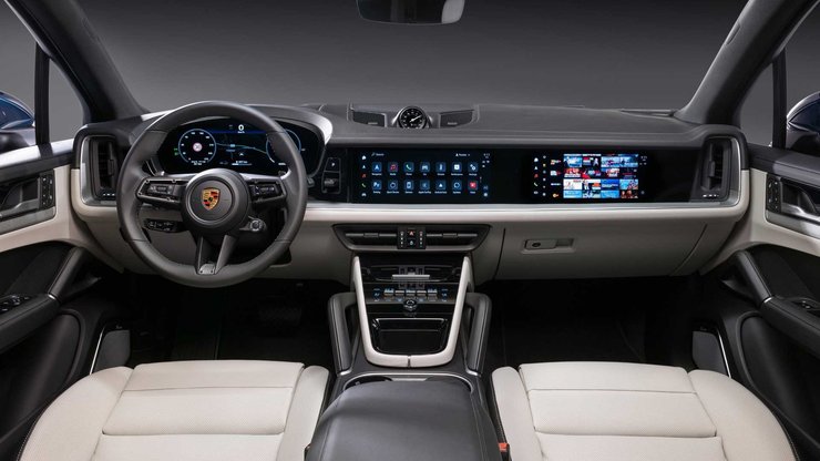 салон porsche cayenne, Porsche Cayenne 2023, Porsche Cayenne, новый Porsche Cayenne, кроссовер Porsche