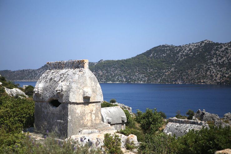 Ликийский саркофаг, турция, археология, ликийские гробницы, город мертвых