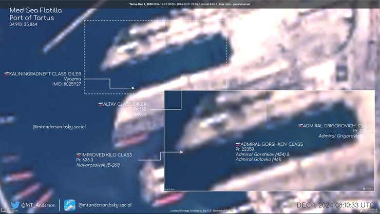 кораблі РФ у Сирії