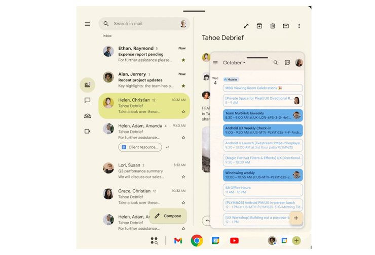 Android 17 багатозадачність багатозадачність плаваючі вікна