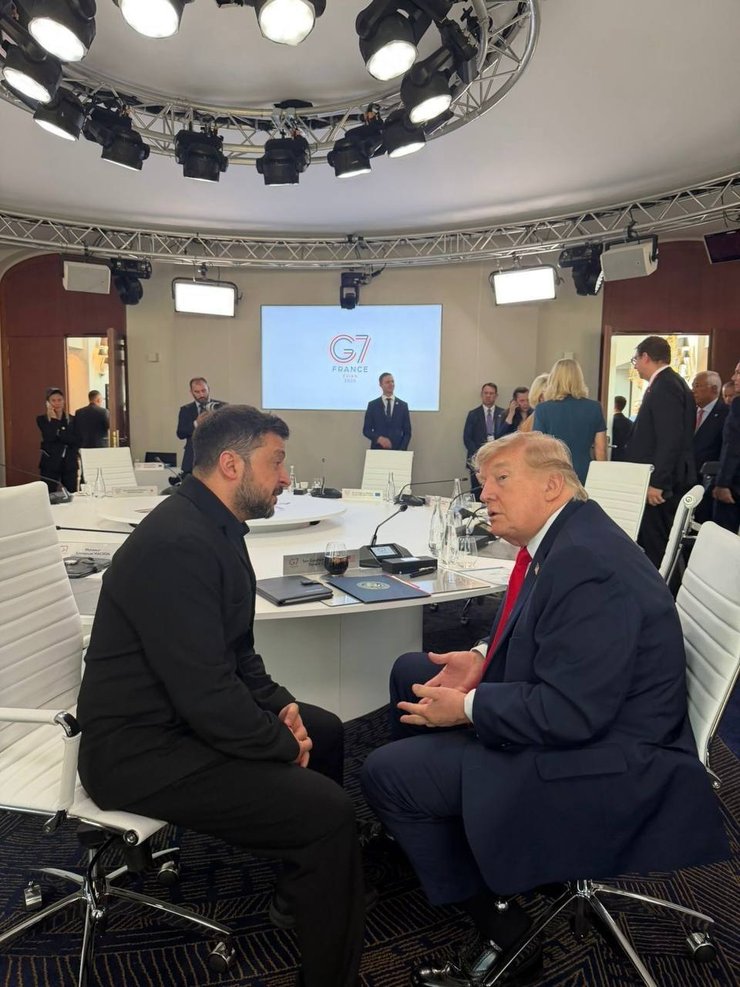 фото встречи Трампа с Зеленским, 16 июня