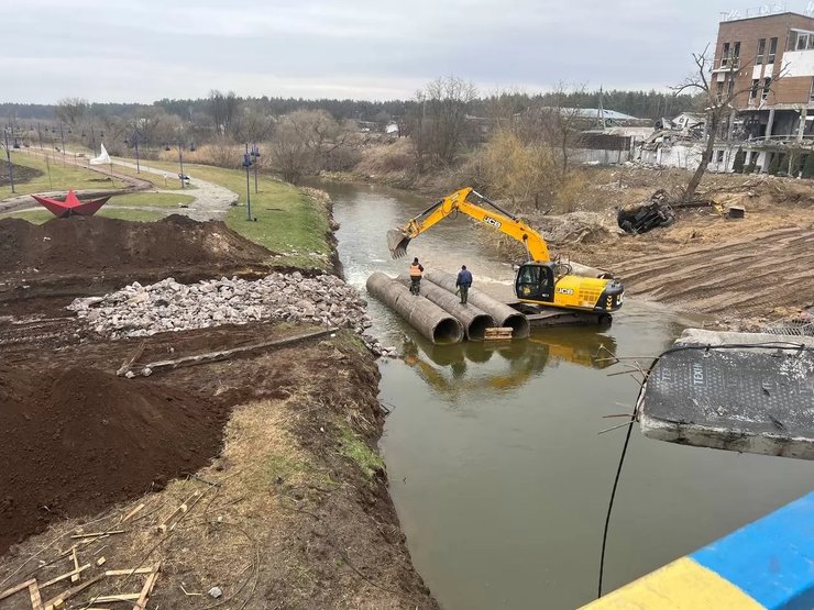 ремонт дорог, строительство дорог, расчистка дорог, ремонт мостов, временные переправы