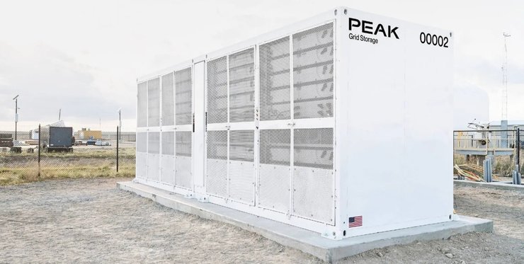 peak energy батарея cистема хранения энергии сша