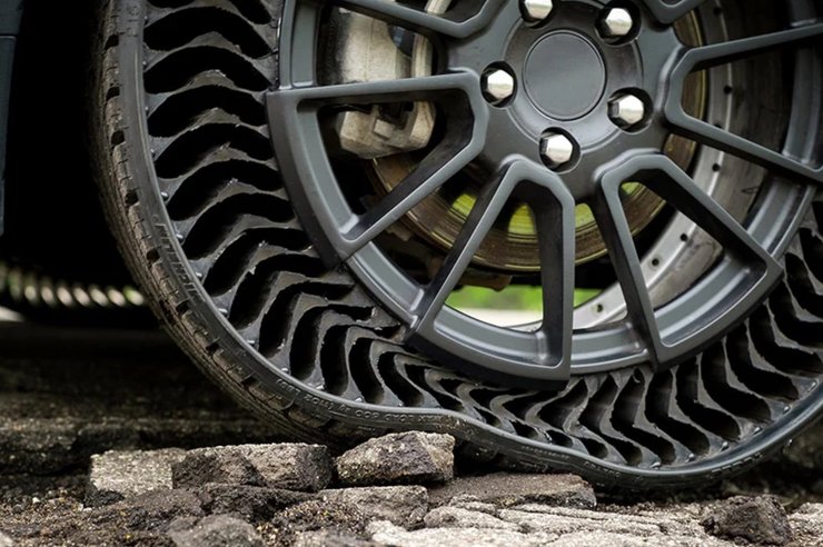 безвоздушные шины michelin uptis, безвоздушные шины, Michelin Uptis, шины Michelin, Chevrolet Bolt,новый Chevrolet Bolt