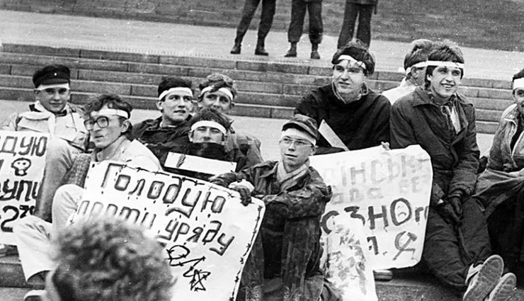 Студенты собрались в самом центре Киева