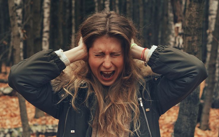 фото, истерика, крик