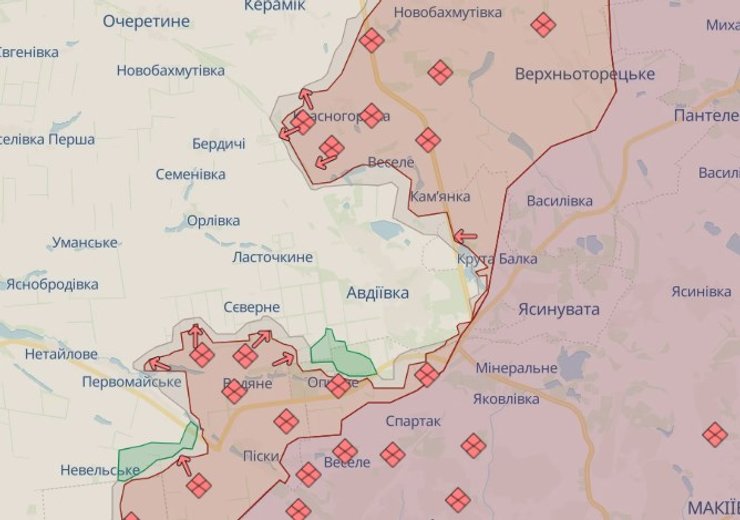 бої під Авдіївкою, ситуація під Авдіївкою, авдіївка, наступ російської армії, ситуація на фронті
