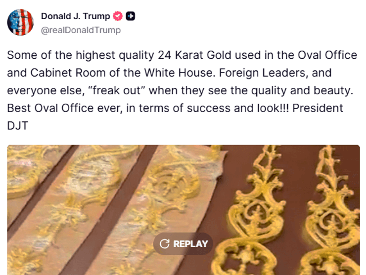 золото Білий дім