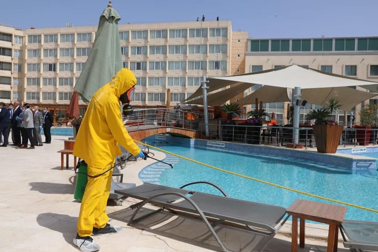 сфинкс, пирамиды в гизе, дезинфекция, египет