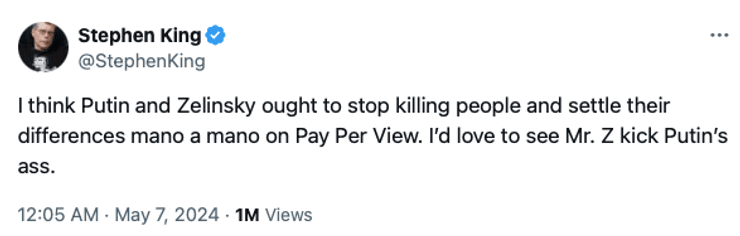 Пост Стівена Кінга