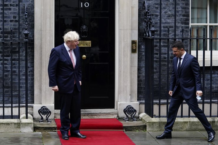 Борис Джонсон, Володимир Зеленський, Лондон