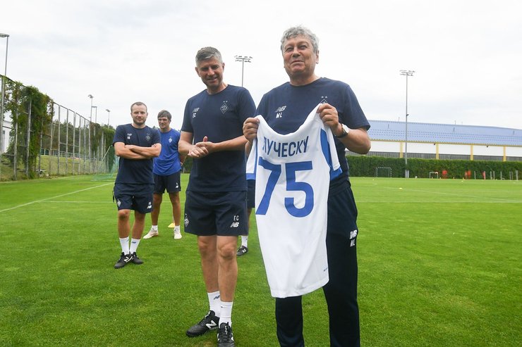 Первая тренировка Динамо с Луческу