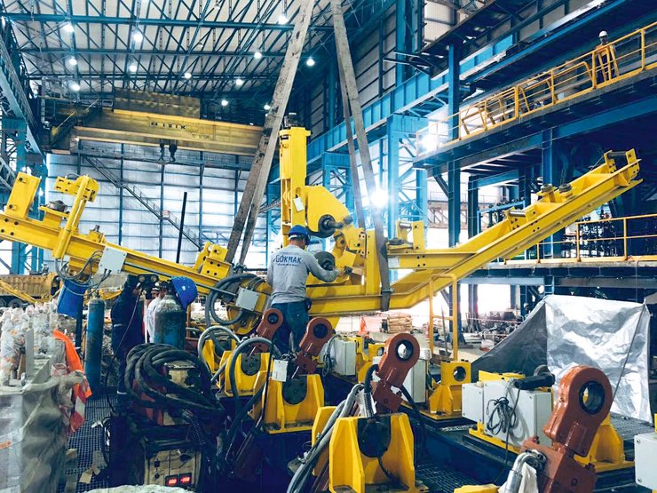 Монтаж новой линии в Турции