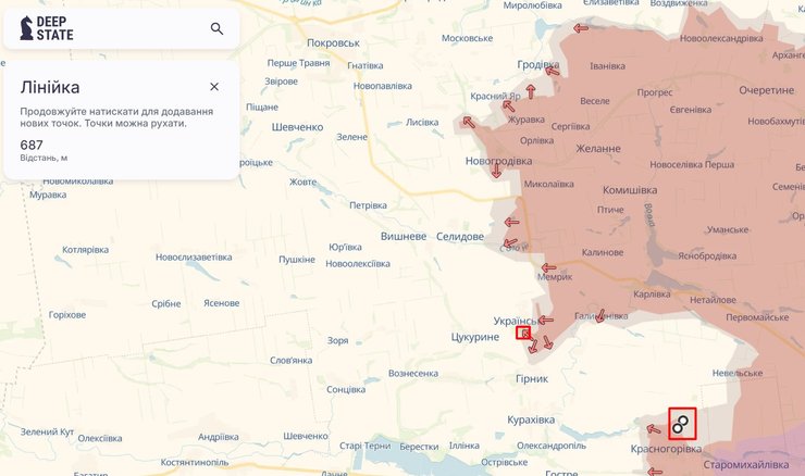 Бої на сході, Покровськ, Селидове, Українськ, Красногорівка, 7 вересня, крата, DeepState