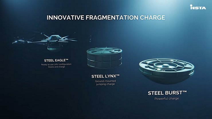 дрон, Insta Steel Eagle, боеприпасы