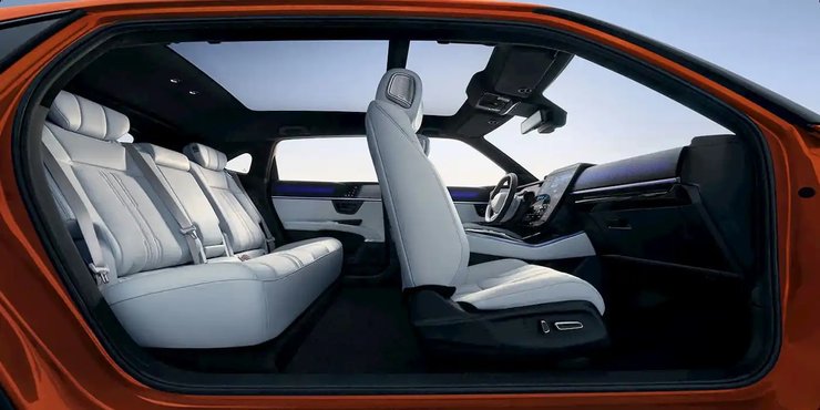 салон Honda S7 2025, новая Honda S7, электромобиль Honda, электромобиль Honda, кроссовер Honda