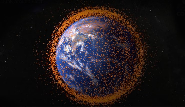 земля, космический мусор