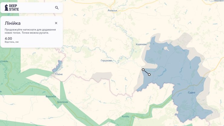 Прорыв в Курской области, карта, 20 сентября, DeepState