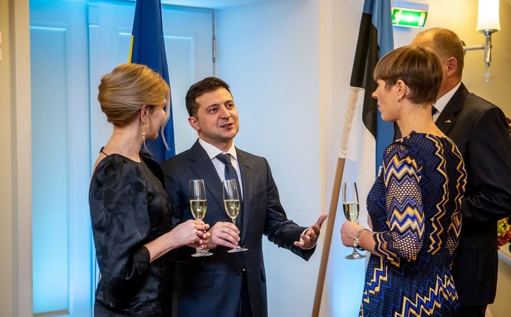 елена зеленская, прием, эстония, владимир зеленский