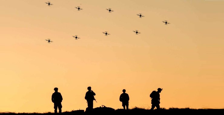 солдаты и дроны