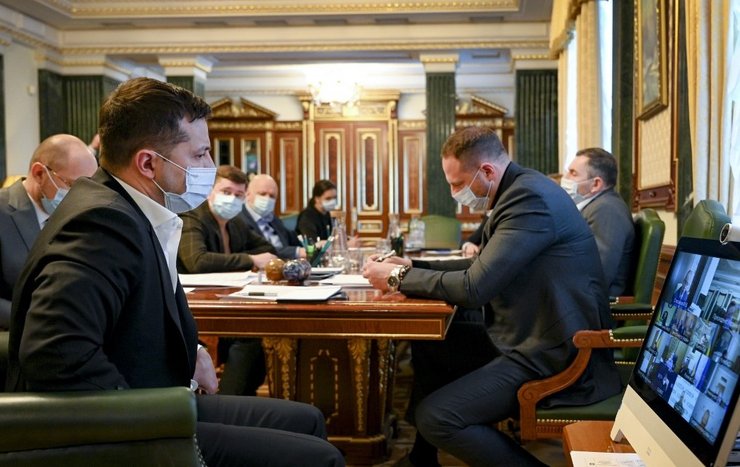 Зеленский, Шмыгаль, совещание, COVID-19 - фото