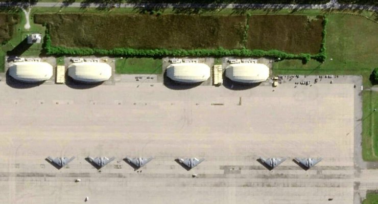 B-2 бомбардировщики сша диего гарсия