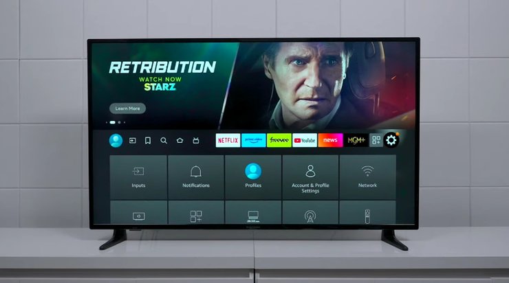 Интерфейс телевизора Insignia F30 4K