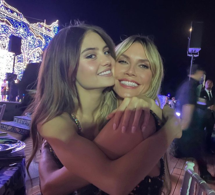 Хайди Клум с дочерью Лени