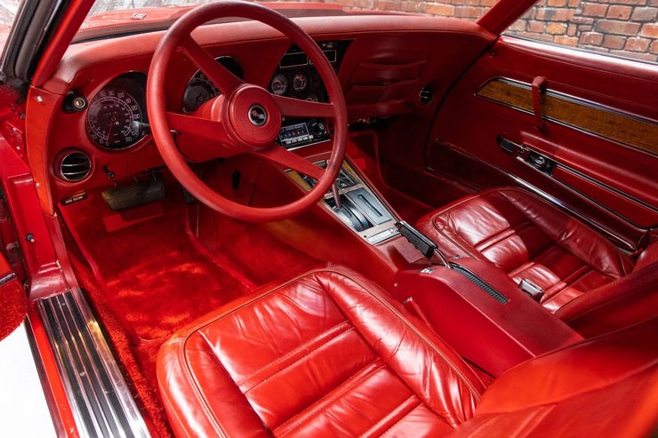 Салон Chevrolet Corvette, Chevrolet Corvette 1976, Chevrolet Corvette, Chevrolet Corvette C3