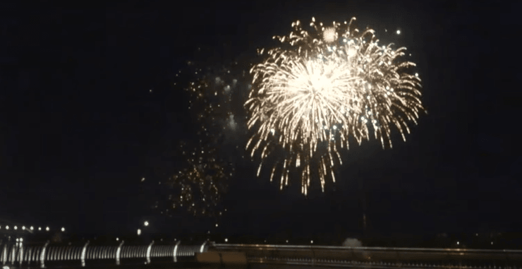 вечеринка тищенко, николай тищенко, жена тищенко, салют, фейерверки