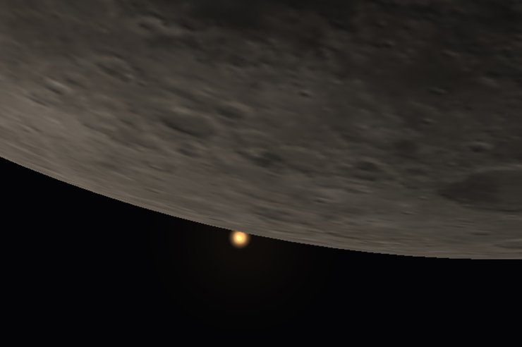 покрытие, затмение, Марс, Луна