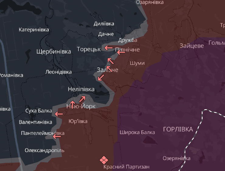 Карта боевых действий