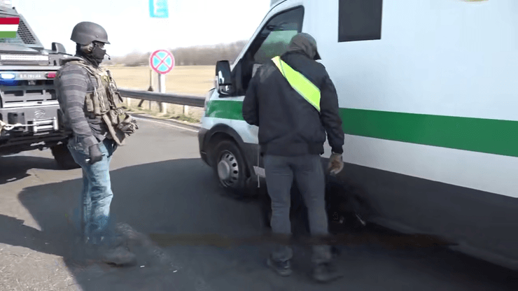 Захват инкассаторских авто в Венгрии
