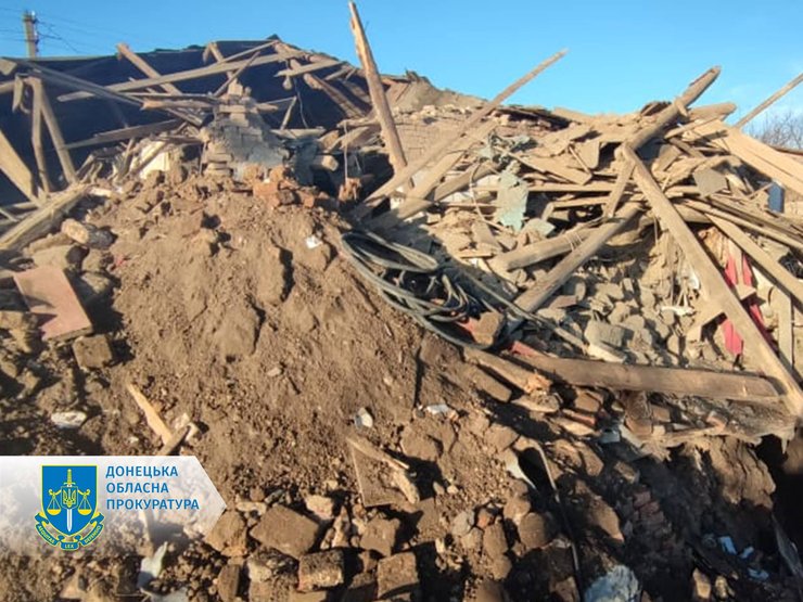 обстрел села Богатырь, разрушения