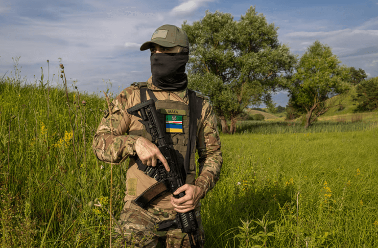 Мага, 29-летний чеченец, ушедший воевать за Украину | Сергей Моргунов для The Washington Post