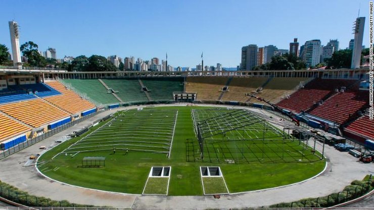 Стадион "Пакаэмбу" в Сан-Паулу 