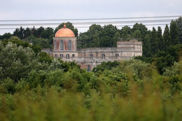 Дворец Гамильтон, особняк, заброшенное здание, дворец, руины, постройка, архитектура,