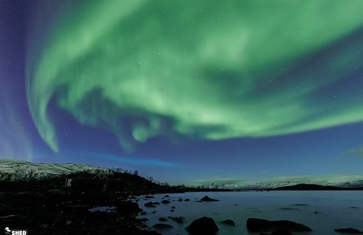 полярное сияние, необычное полярное сияние