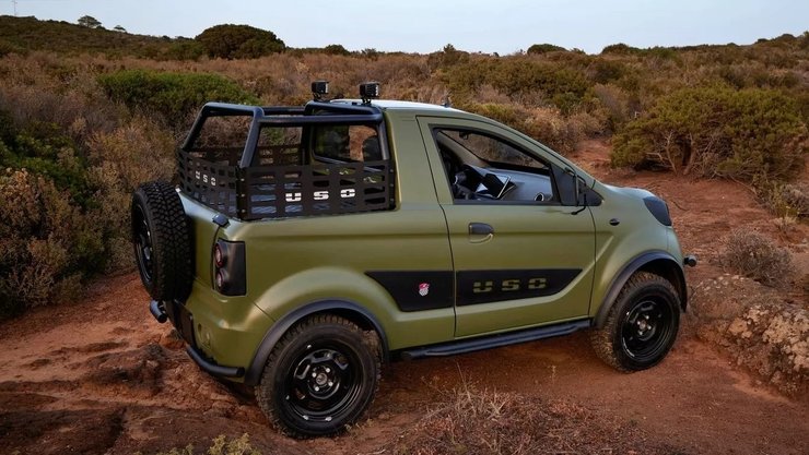 італійський електромобіль, Giannini Uso 2023, Giannini Uso, електричний пікап, дешевий електромобіль