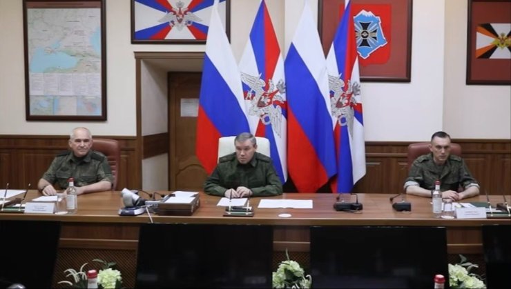 Герасимов під час виступу 30 серпня показав карту окупації України