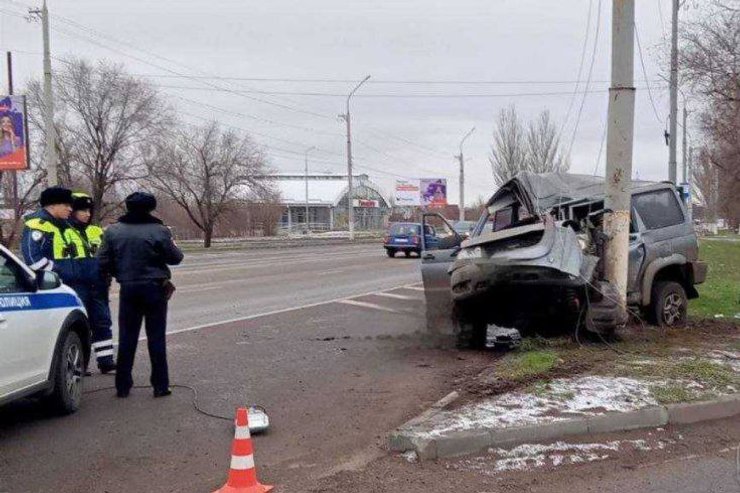 Пропагандист врізався у стовп