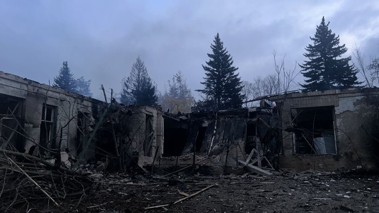 Ввечері 12 листопада ЗС РФ атакували дронами Слов'янськ