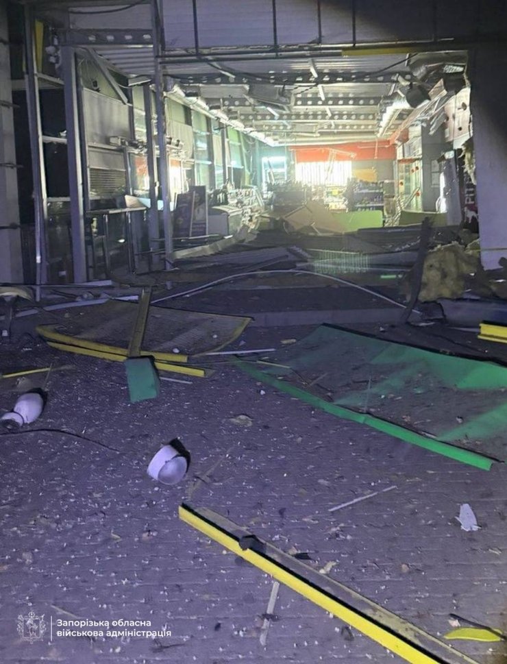 ВС РФ атаковали заправку в Запорожье