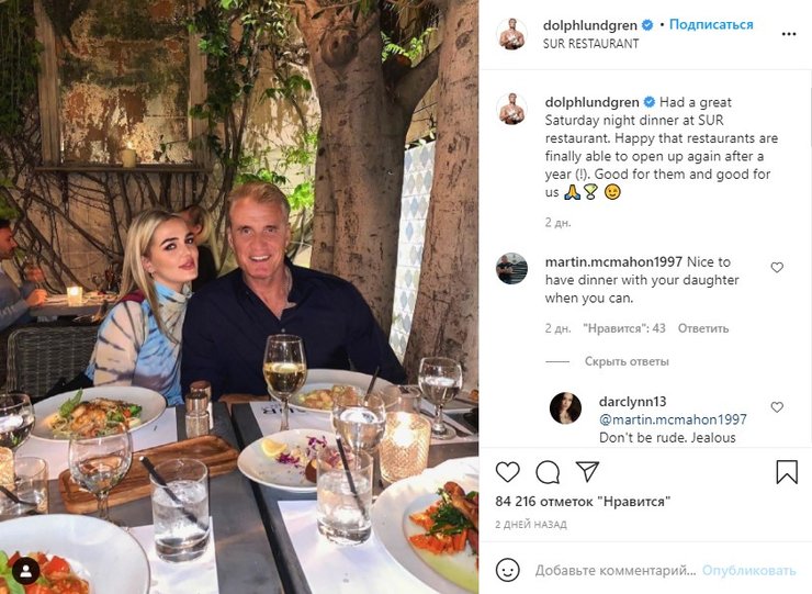 Дольф Лундгрен, Эмма Крокдал