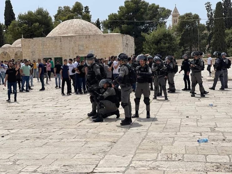 храмовая гора, столкновения, полиция, иерусалим, фото
