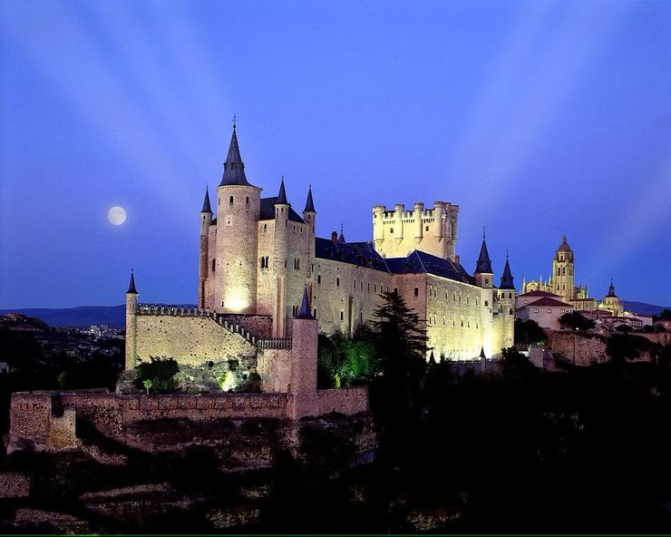 замок, испания, сеговия, замок золушки